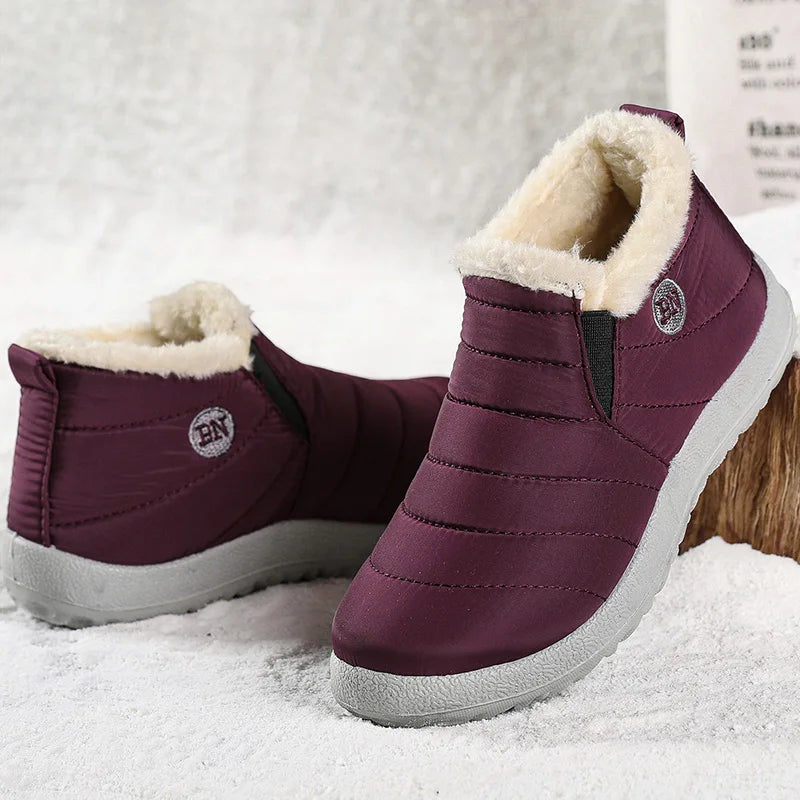 Stay Cozy and Stylish This Winter with Our Women's Waterproof Snow Boots - Perfect Ankle Fit for Ultimate Comfort!