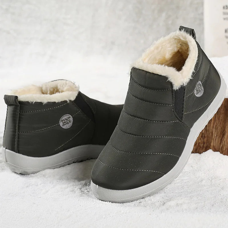 Stay Cozy and Stylish This Winter with Our Women's Waterproof Snow Boots - Perfect Ankle Fit for Ultimate Comfort!